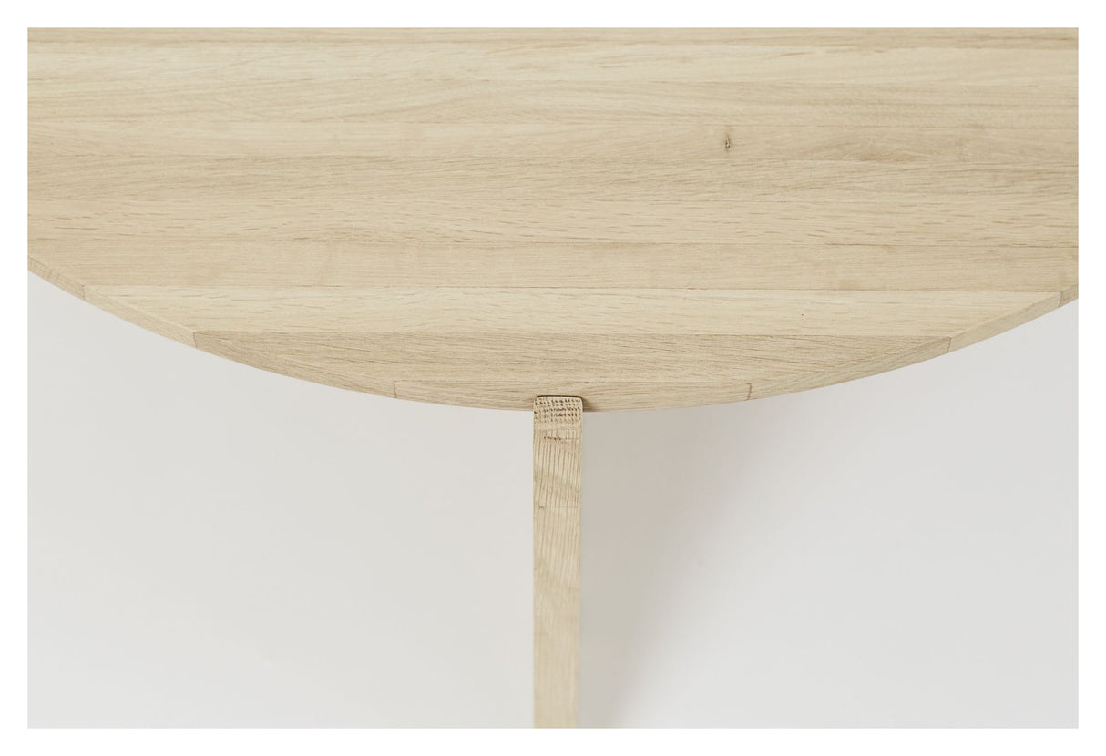 XL table, Sofabord, Natur olieret eg, Ø78 - Unoliving.com