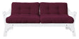 Step Sovesofa, Bordeaux/Hvid - Unoliving.com