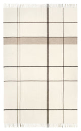 Gradient Plaid i Alpaca/Uld, Beige