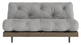 Roots 160 Sovesofa, Brun lakeret fyrretræ, Grey - Unoliving.com