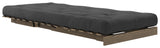 Roots 90 Sovesofa, Brun lakeret fyrretræ, Dark Grey - Unoliving.com