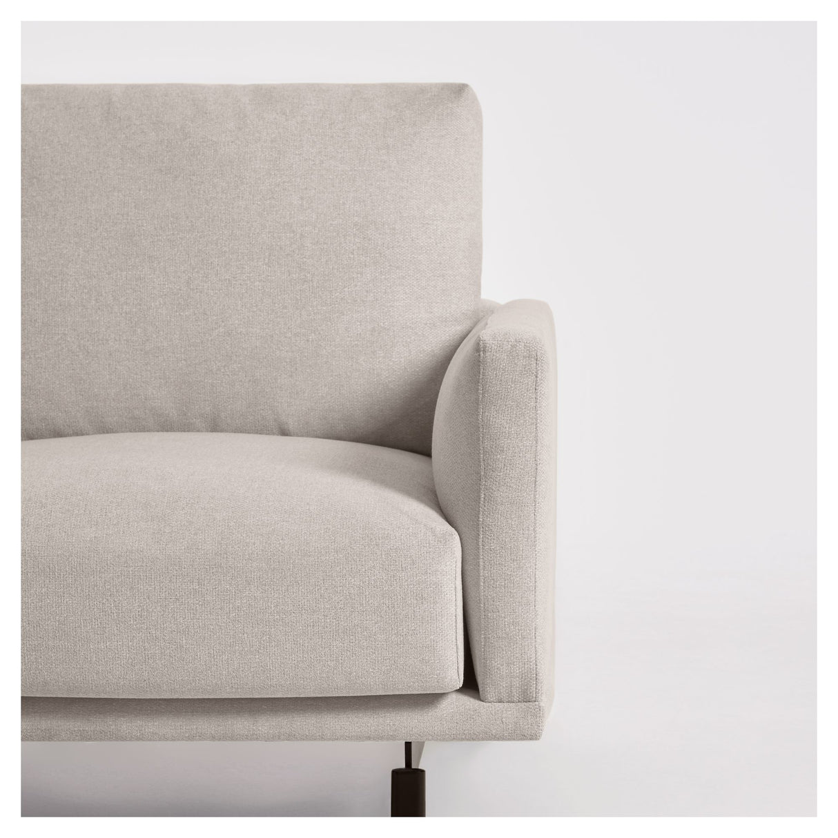 Galene 3-pers. Sofa m. højrevendt chaiselong, B214, Beige chenille - Unoliving.com