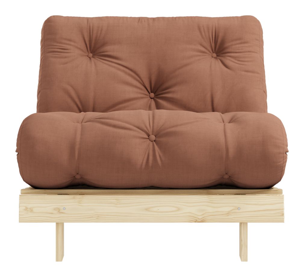 Roots 90 Sovesofa, Fyrretræ/Brun - Unoliving.com