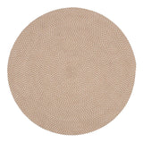 RODHE Tæppe, Beige, Ø150 - Unoliving.com