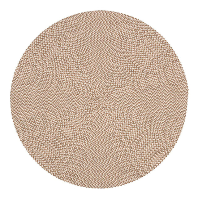 RODHE Tæppe, Beige, Ø150 - Unoliving.com