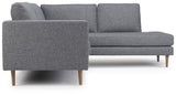 Nabbe 2-pers. Open End Sofa, højre, Grå - Unoliving.com