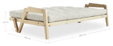 GRAB Sovesofa 130x200, Fyrretræ/Offwhite - Unoliving.com