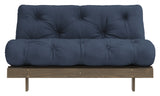 Roots 140 Sovesofa, Brun lakeret fyrretræ, Navy - Unoliving.com