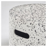 Jenell Outdoor Sidebord, Ø35, Hvid Fibercement