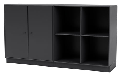 PAIR Klassisk skænk m. sokkel H7 cm, Anthracite - Unoliving.com