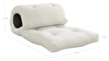 Wrap Futon, Ler brun - Unoliving.com