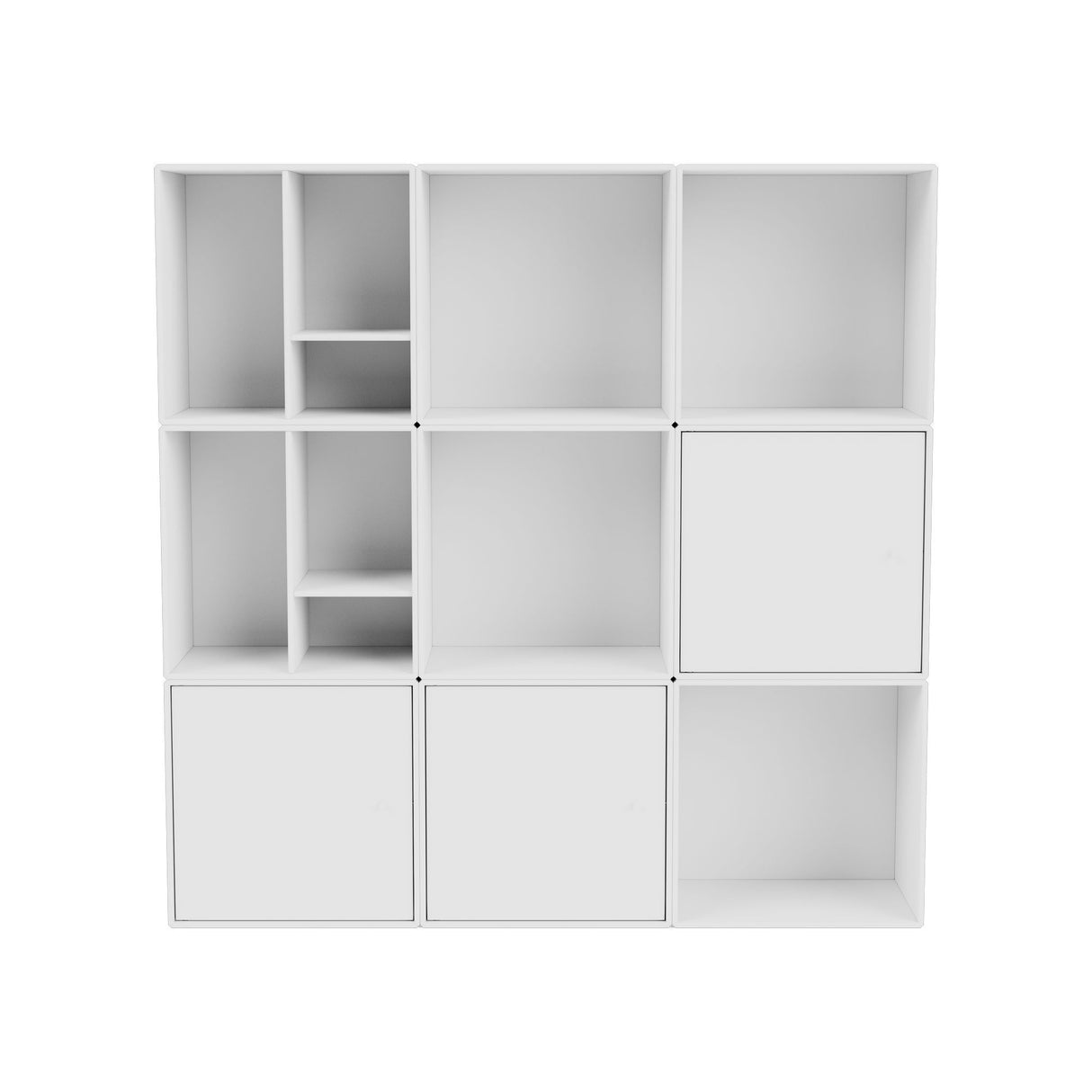 Mini Reol modul m. hylder, New White - Unoliving.com