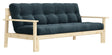 Unwind Sovesofa 190x100, Pale Petroleum Blue fløjl - Unoliving.com