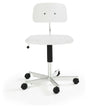 KEVI 2533 Kontorstol, White/Poleret krom - Unoliving.com