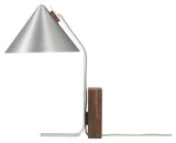 Cone Bordlampe, Børstet aluminium/Valnød - Unoliving.com