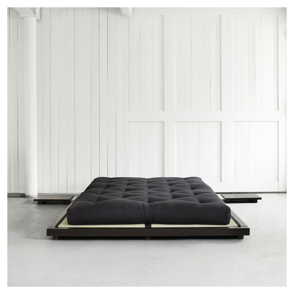 Comfort Futon madras m. skumkerne, 160x200, Sort - Unoliving.com