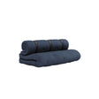 Buckle-Up Futon Sofa, Navy Petroleum Blue - Unoliving.com