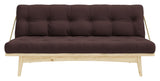 Folk Sovesofa, Fyrretræ/Brun - Unoliving.com