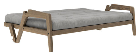 Grab Sovesofa, Brun lakeret fyrretræ, Grey - Unoliving.com