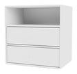 Mini Reol Modul m. 2 skuffer, New White - Unoliving.com