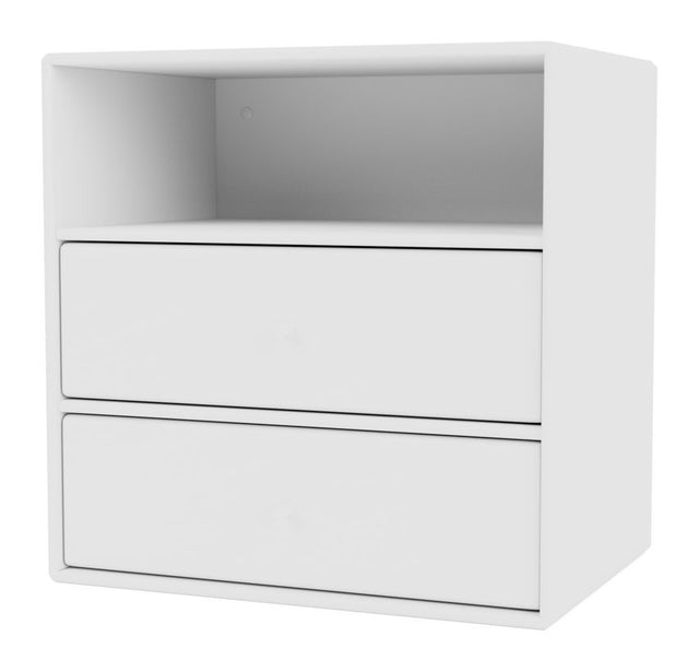 Mini Reol Modul m. 2 skuffer, New White - Unoliving.com