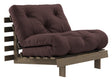 Roots 90 Sovesofa, Brun lakeret fyrretræ, Brown - Unoliving.com