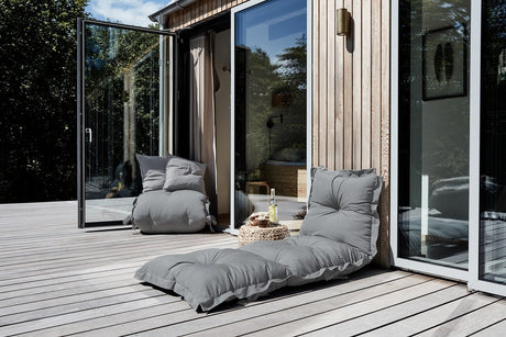 Sit&Sleep Out Futonmadras/stol, Mørk Grey - Unoliving.com