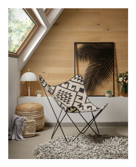 SAHT Puf, Rattan, Ø45 - Unoliving.com