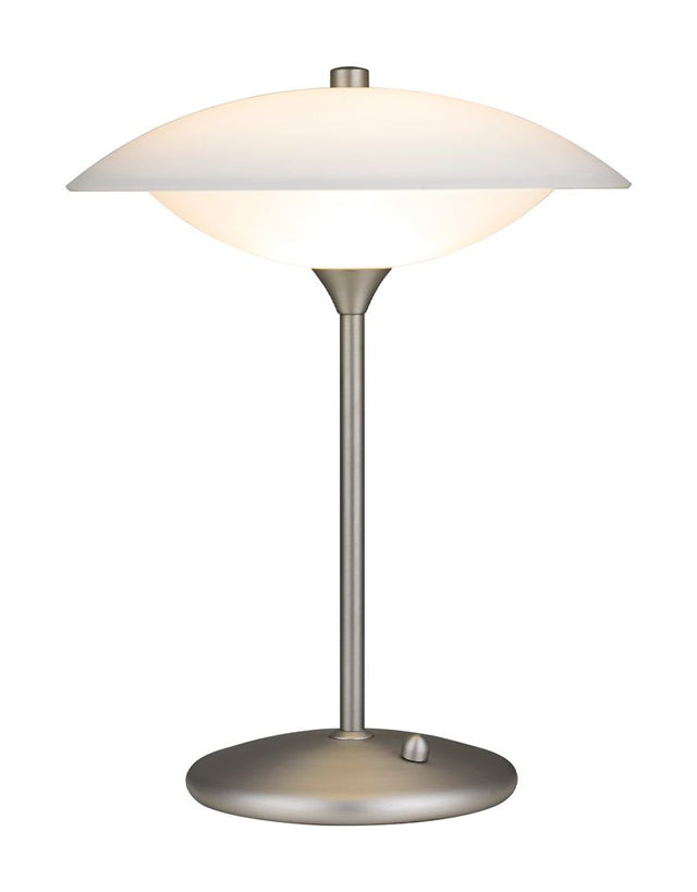 Baroni Bordlampe Ø30, Opal/Stål - Unoliving.com