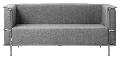 Modernist 2-pers. Sofa, Lysegrå uld - Unoliving.com