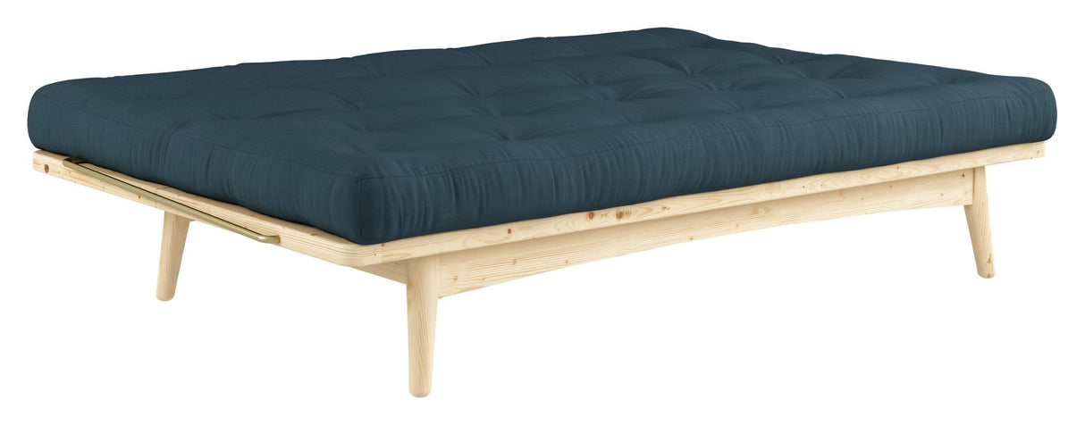 Folk Sovesofa, Fyrretræ/Petrol Blue - Unoliving.com