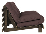 Roots 160 Sovesofa, Brun lakeret fyrretræ, Brown - Unoliving.com