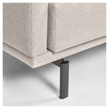 Galene 3-pers. Sofa m. venstrevendt chaiselong, B214, Beige chenille - Unoliving.com