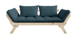 Bebop Sovesofa, Petroleum Blue/Natur - Unoliving.com