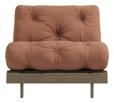 Roots 90 Sovesofa, Brun lakeret fyrretræ, Clay Brown - Unoliving.com