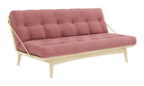 Folk Sovesofa, Fyrretræ, Sorbet Pink fløjl - Unoliving.com