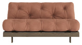 Roots 160 Sovesofa, Brun lakeret fyrretræ, Clay Brown - Unoliving.com