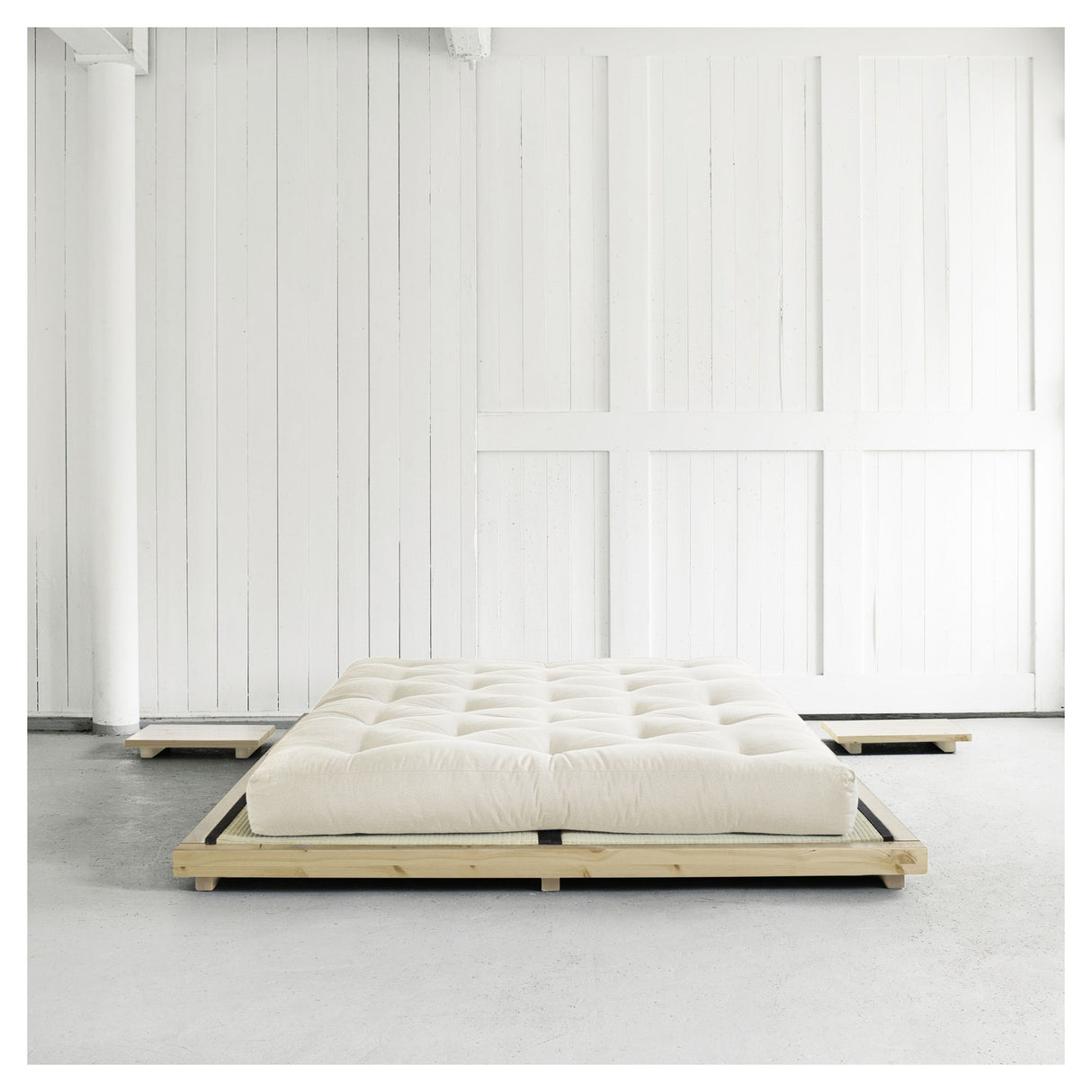 Basic Futon madras m. skumkerne, 140x200, Natur