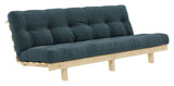 Lean Sovesofa, Fyrretræ/Svag Petroleum Blue fløjl - Unoliving.com