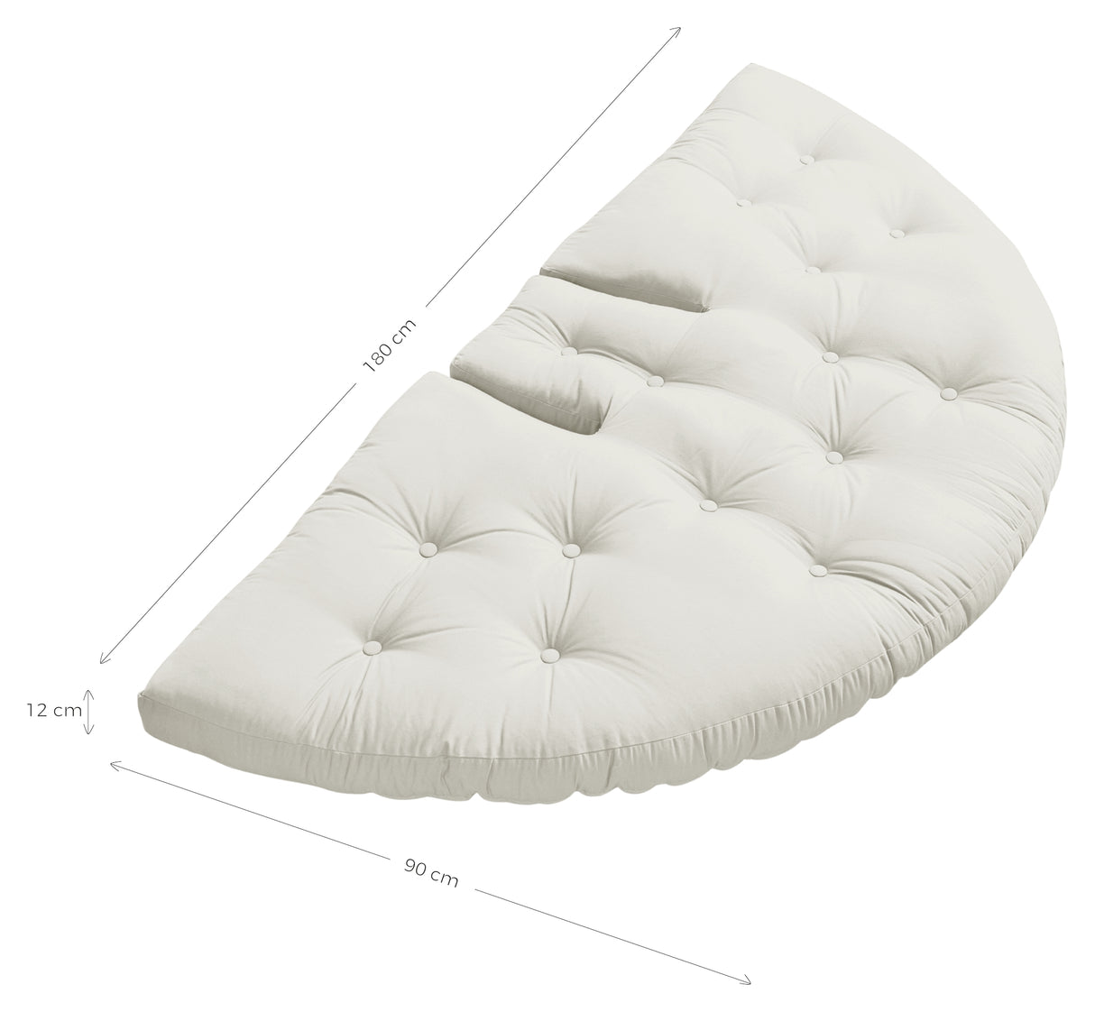 Nido Futon, Offwhite - Unoliving.com