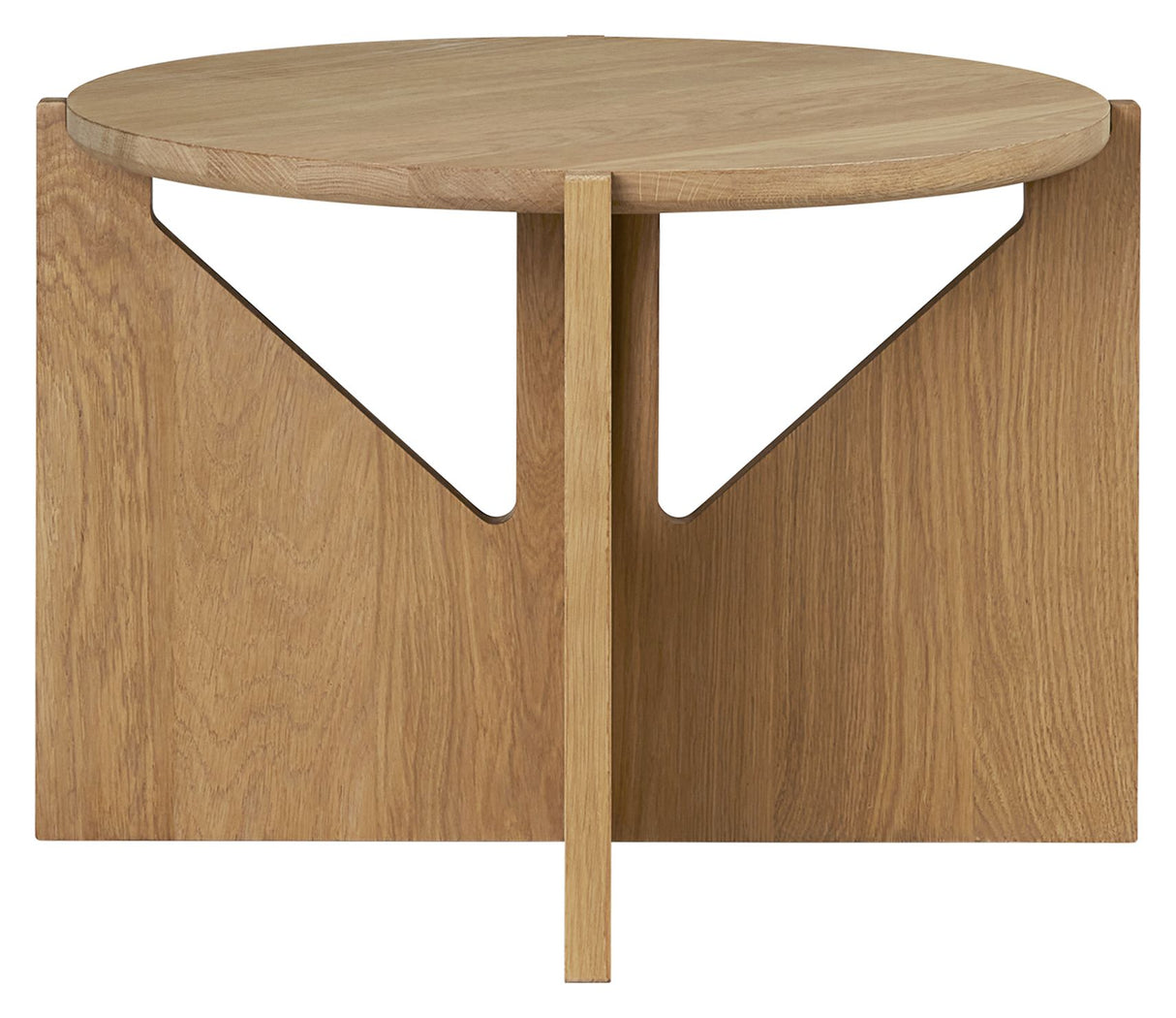 Table Rund Sofabord, Olieret Eg, Ø52 - Unoliving.com