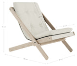 Boogie Loungestol, Wheat Beige/White - Unoliving.com