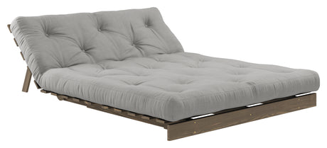 Roots 140 Sovesofa, Brun lakeret fyrretræ, Grey - Unoliving.com