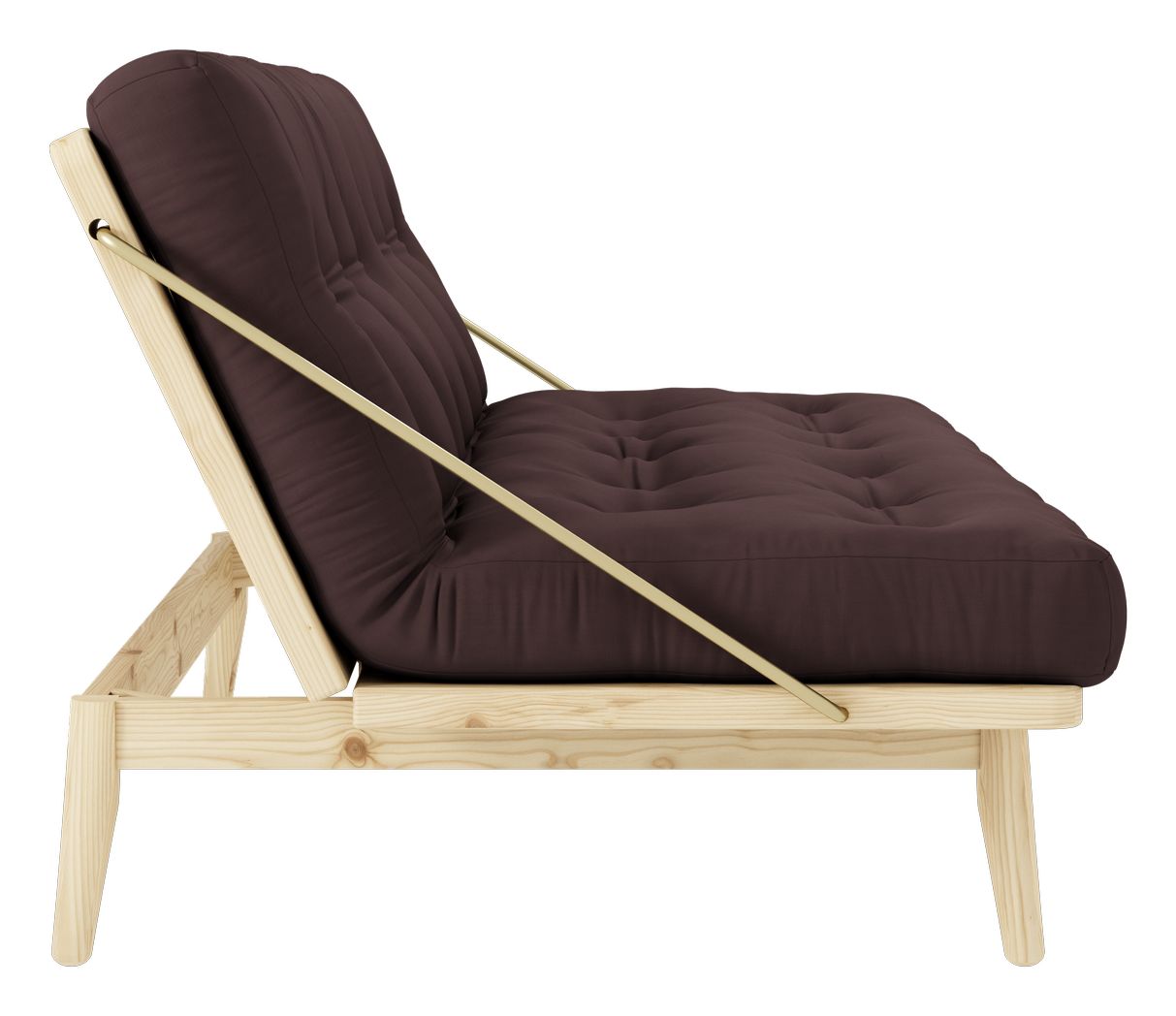 Folk Sovesofa, Fyrretræ/Brun - Unoliving.com