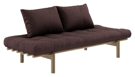 Pace Daybed Sovesofa, Brun lakeret fyrretræ, Brown - Unoliving.com