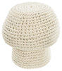 Enrica Mushroom Puf in white Ø 30 cm - Unoliving.com