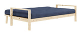 Knob Sovesofa, Lakeret fyrretræ, Navy - Unoliving.com