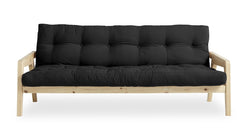 GRAB Sovesofa 130x200, Natur/Mørk Grey - Unoliving.com