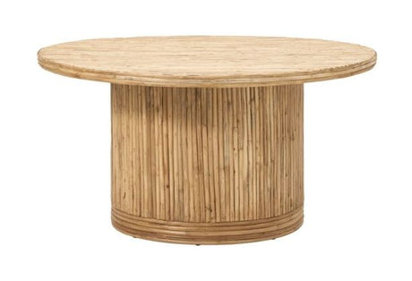 Gro Sofabord Ø90, Rattan - Unoliving.com