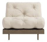 Roots 90 Sovesofa, Brun lakeret fyrretræ, Beige - Unoliving.com